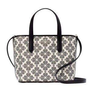 New Kate Spade Spade Flower Small Tote Black Multi